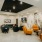 lounge with seating and art on the walls